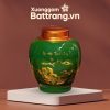 Hũ Trà Họa Tiết Mã Đáo Thành Công Vẽ Vàng Kim Men Xanh Lục XG-HDT01 - Ảnh đại diện