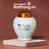 Hũ Đựng Trà Họa Tiết Hoa Sen Xanh Nắp Vàng Đồng XG-HDT08 - Ảnh đại diện