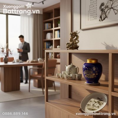 Góc làm việc sang trọng của một doanh nhân Việt...