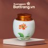 Hũ Đựng Trà Men Trắng Vẽ Tay Họa Tiết Hoa Sen Nắp Đồng XG-HDT05 - Ảnh đại diện