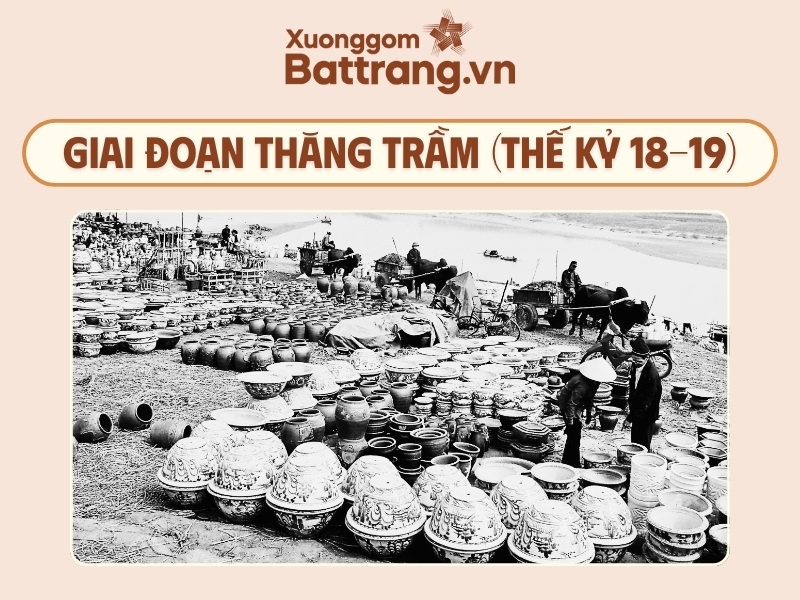 Giai đoạn thăng trầm của làng gốm Bát Tràng