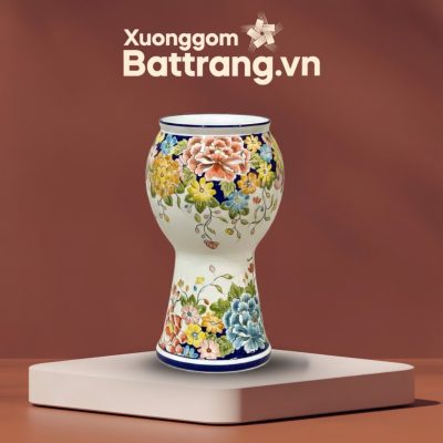 Lọ hoa dáng búp bê vẽ ngàn hoa đa sắc XG-LH18 - Ảnh đại diện