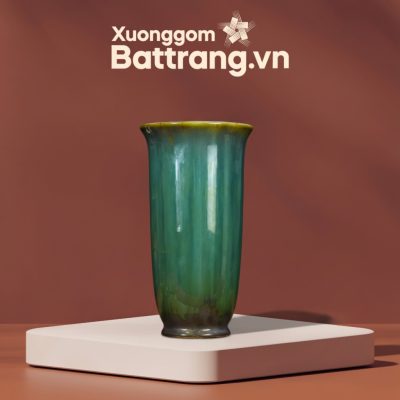 Lọ hoa “dáng ly cao” men hoả biến xanh ngọc XG-LH09 - Ảnh đại diện