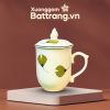 Ly Sứ Có Nắp Họa Tiết Lá Xanh Bát Tràng XG-LS05 - Ảnh đại diện