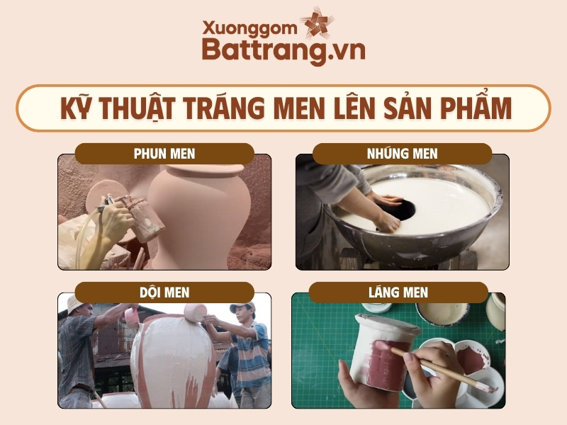Kỹ thuật tráng men lên gốm sứ Bát Tràng