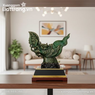 Chụp cận cảnh Tượng Đầu Rồng thời Lý gốm Bát Tr...