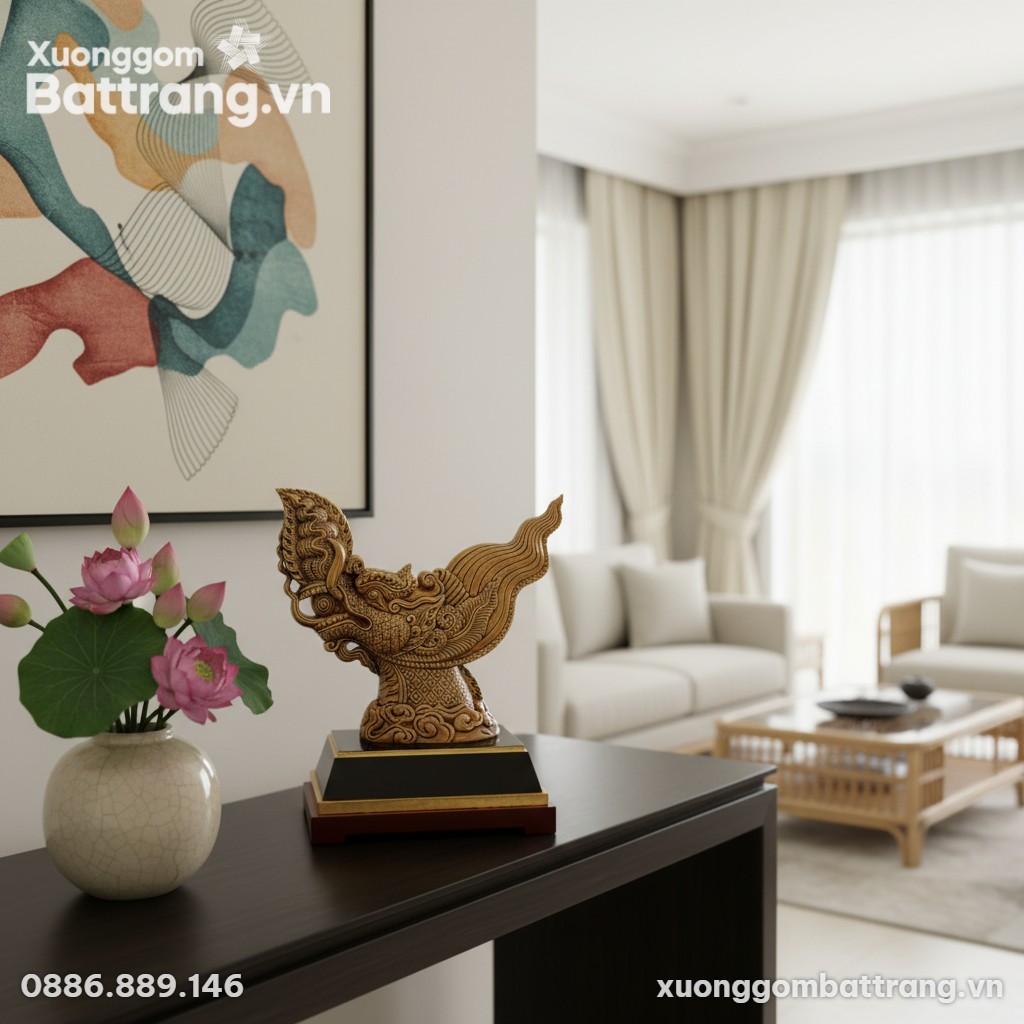 cận cảnh Tượng đầu rồng thời Lý men hoàng thổ c...