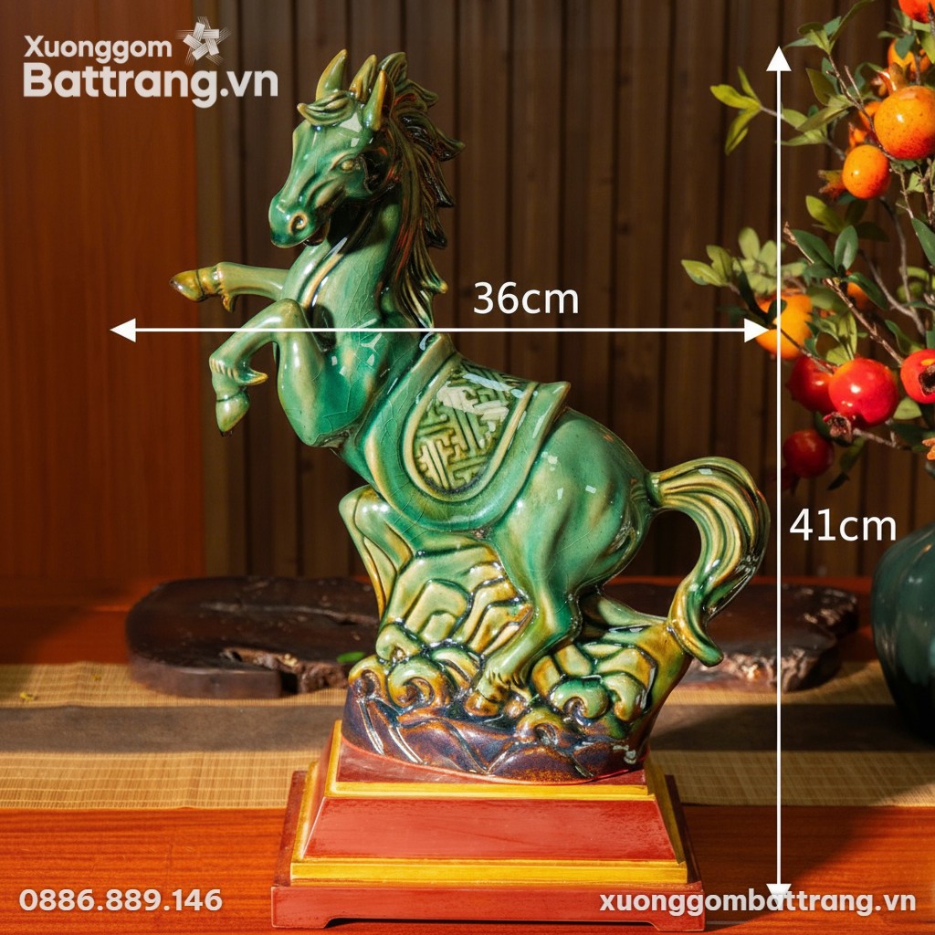 Kích thước Tượng Thanh Mã Phong Thủy Tết Bính Ngọ 2026