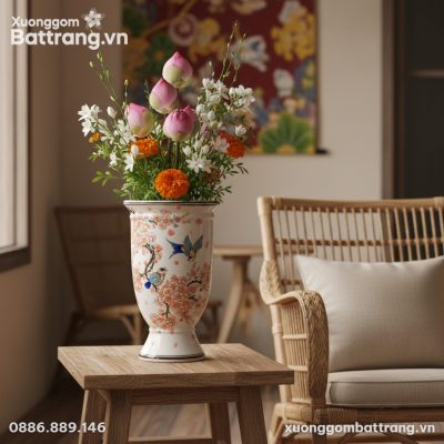 Một góc quán cà phê hoặc homestay Việt ấm cúng....