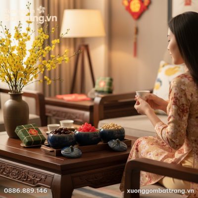 Bộ 3 Hũ Đựng Mứt Tết Men Hỏa Biến Dáng Bí trên ...