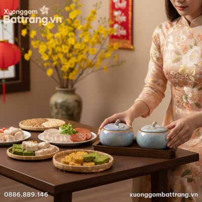 Một người phụ nữ Việt Nam trong trang phục áo d...