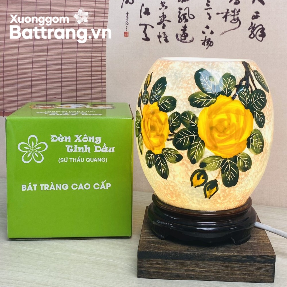 Đèn xông tinh dầu gốm Bát Tràng