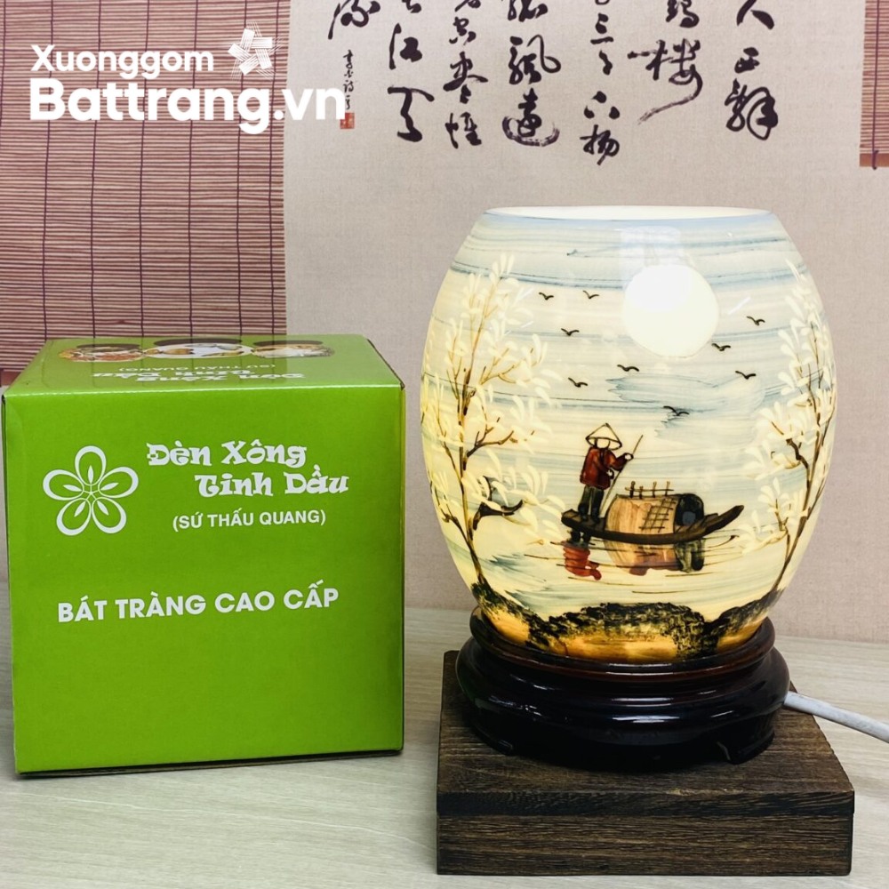 Đèn xông tinh dầu gốm Bát Tràng