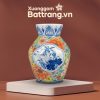 Lọ Hoa Dáng Giỏ Cá Vẽ Hoa Sắc Màu Bát Tràng XG-LH37 - Ảnh đại diện