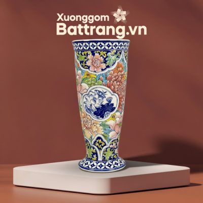 Lọ Hoa Dáng Ly Vẽ Hoa Sắc Màu Bát Tràng XG-LH35 - Ảnh đại diện