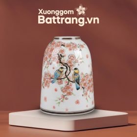 Lọ Hoa Vẽ Tay Chim Én Hoa Đào Dáng Chuông Bát Tràng XG-LH33 - Ảnh đại diện