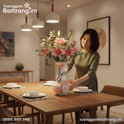 Một người phụ nữ Việt Nam trang phụ thường ngày...