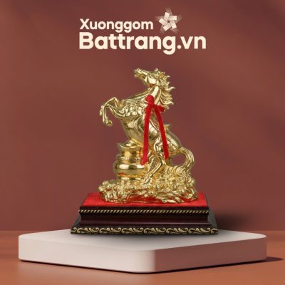 Tượng Ngựa Bọc Vàng Mã Đáo Thành Công Quà Tết BT-TG30 - Ảnh đại diện
