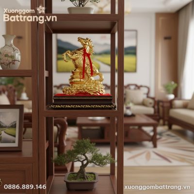 Cận cảnh tượng Ngựa bọc vàng Mã Đáo Thành Công ...