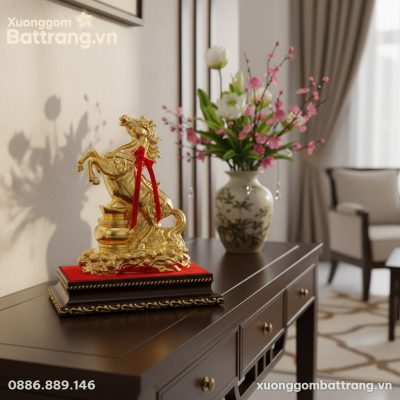 Cận cảnh tượng Ngựa bọc vàng Mã Đáo Thành Công ...